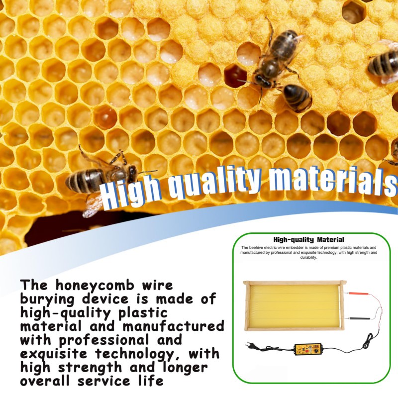 Beehive Frame Wax - ABFI EUプラグ養蜂用品 電動ワックスインジェクター 蜜蜂の巣用 ワックスワイヤー挿入ツール 蜂の巣枠用