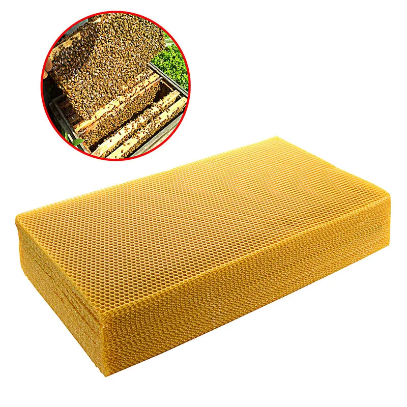 Beehive Frame Wax - 30 ピース/パック蜂の巣基礎ハニカム蜜蝋 415*200 ミリメートル蜂の巣ワックスフレームベースシート蜂の巣蜂蜜フレーム蜜蝋シート