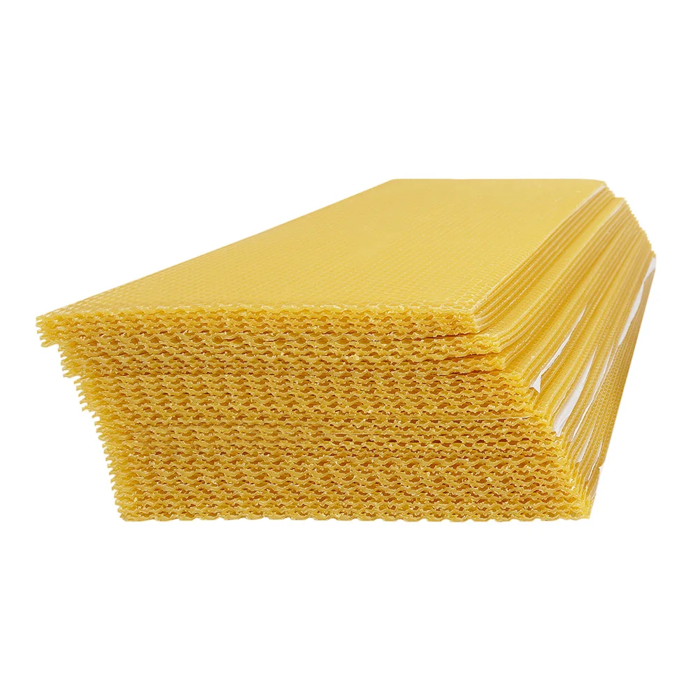 Beehive Frame Wax - 195 * 415mm 蜜蝋シート キャンドル作り用 天然蜜蝋