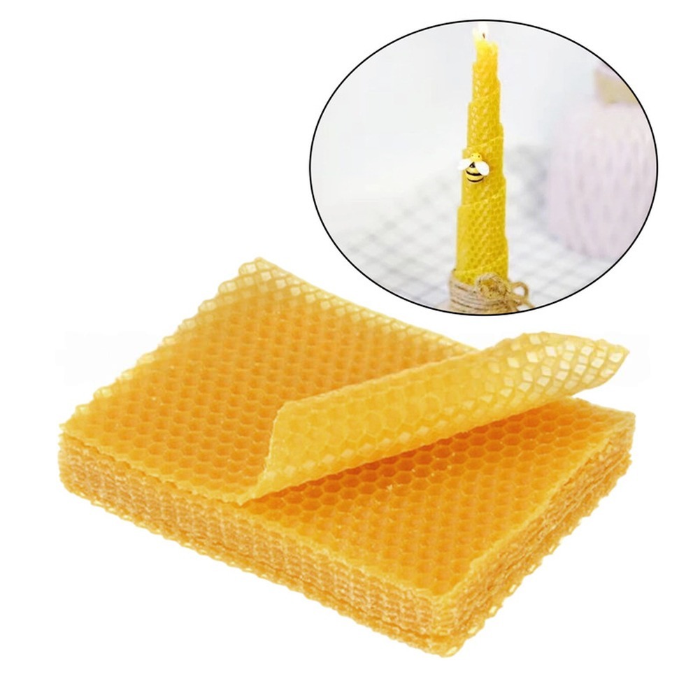 Beehive Frame Wax - 養蜂用ワックスファンデーションシート：高品質巣枠10枚セット！ 養蜂用具シート「For Bee Hive」優秀品