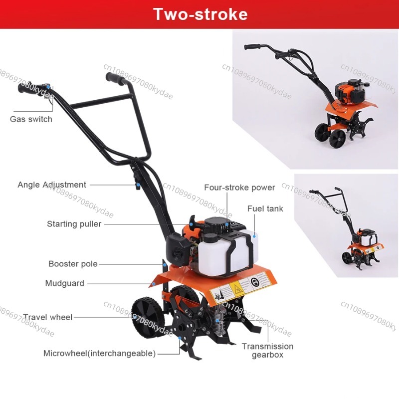 多機能マイクロ耕運機、手持ち式耕運機、ガソリン耕運機、2スト - Farming Tools For Agriculture のレビューと価格