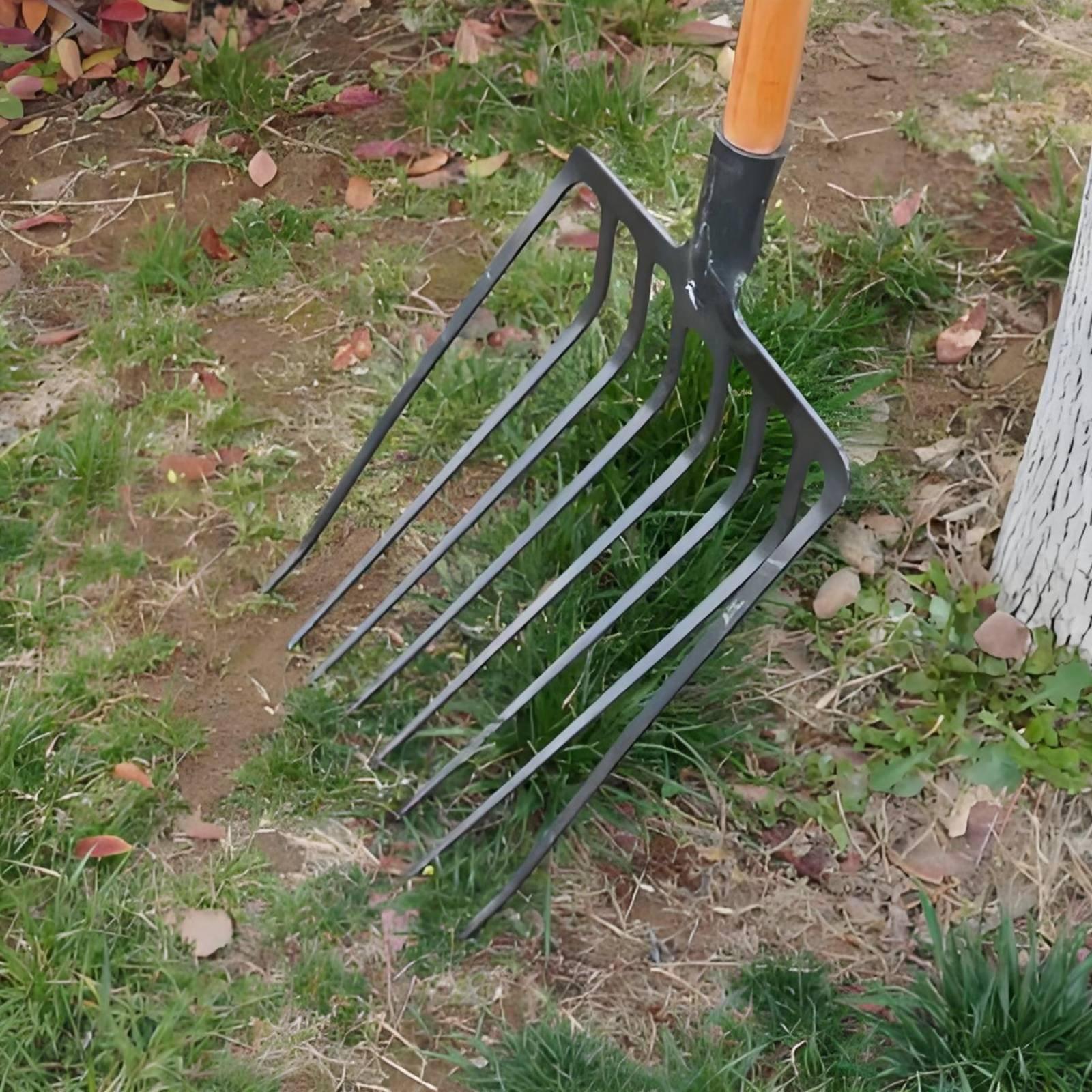 マンガン鋼製農業用フォーク、頑丈な園芸用具、多爪式農場用フォ - Farming Tools For Agriculture のレビューと価格