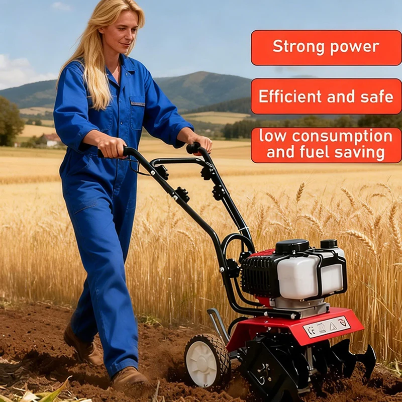 ガソリン式小型耕運機 電動歩行式耕運機 2ストローク/4スト - Farming Equipment For Agriculture のレビューと価格