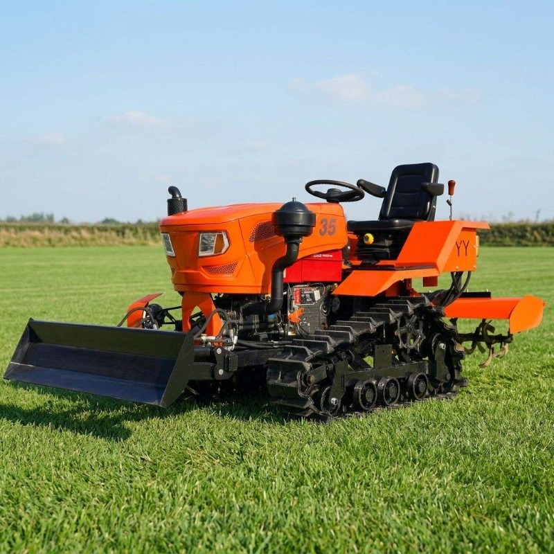 クローラー式4WDロータリー耕運機35馬力クローラートラクタ - Farming Equipment For Agriculture のレビューと価格