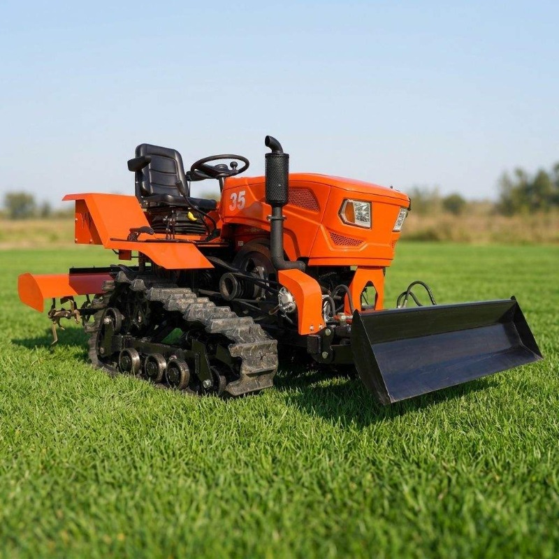クローラー式4WDロータリー耕運機35馬力クローラートラクタ - Farming Equipment For Agriculture のレビューと価格