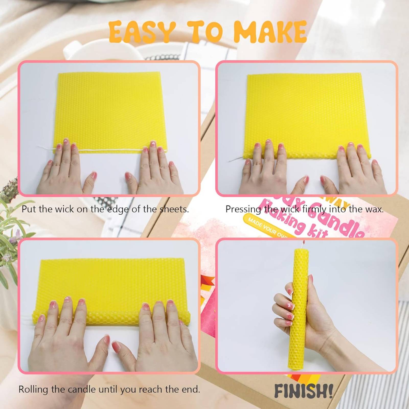24枚のカラフルなハニカムワックスシート、蜂の巣枠用ワックス - Beehive Frame Wax のレビューと価格