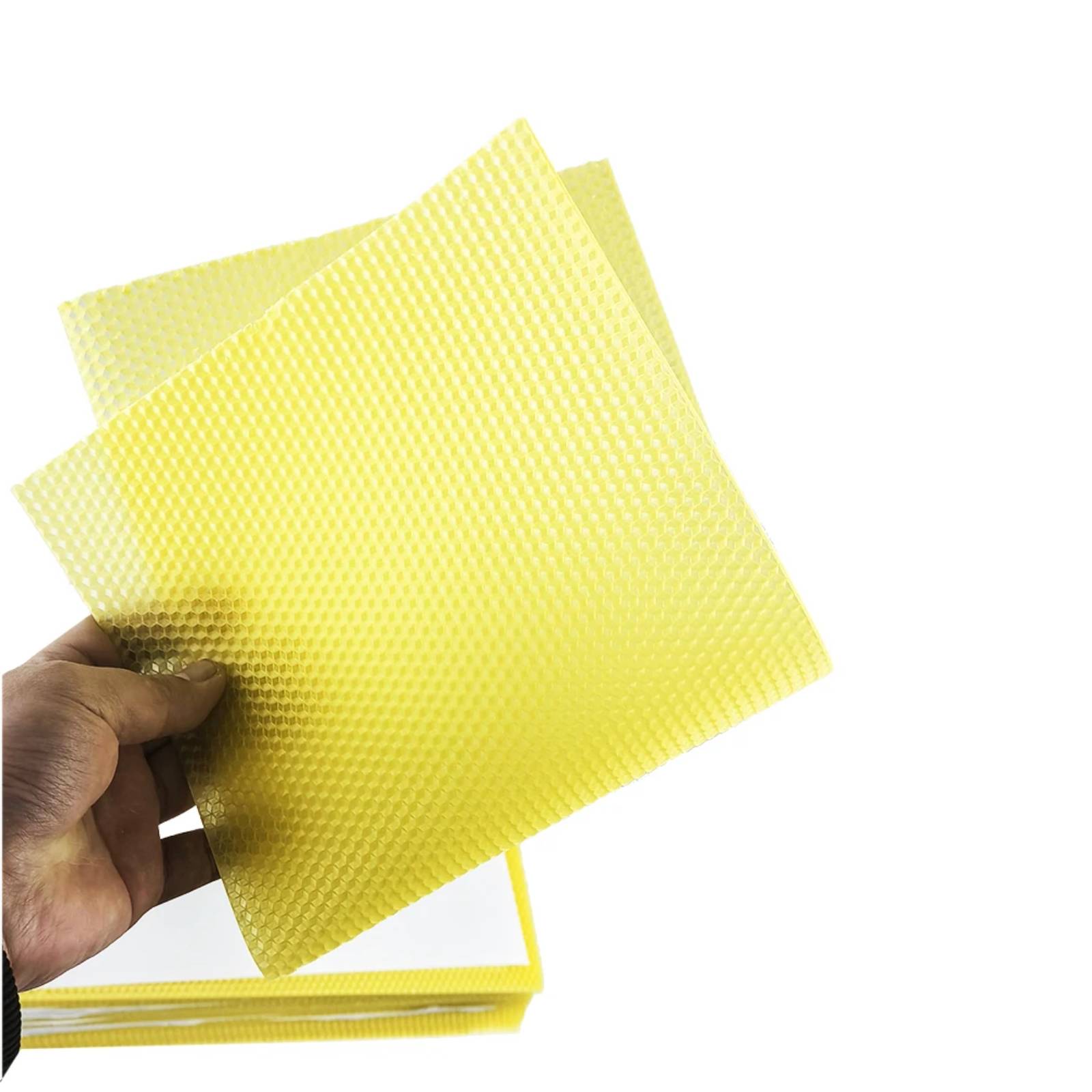 24枚のカラフルなハニカムワックスシート、蜂の巣枠用ワックス - Beehive Frame Wax のレビューと価格
