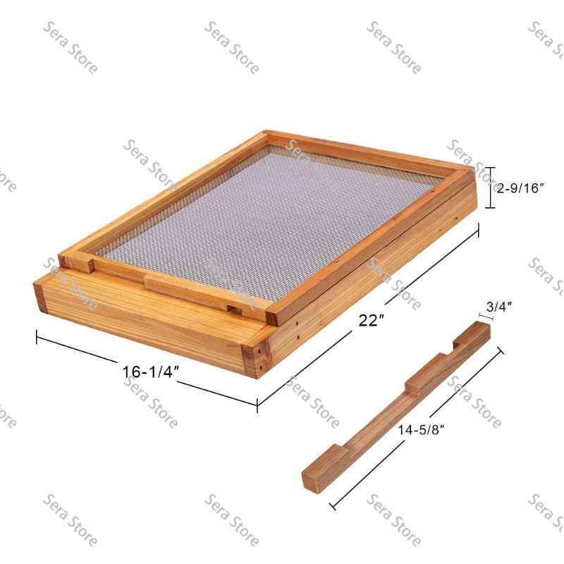 可動式底板の底には、蜜蝋を煮るための10個の蜂の巣枠が特別に - Beehive Frame Wax のレビューと価格